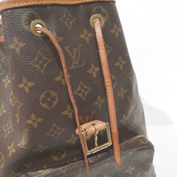 Authentic Louis Vuitton Backpack Montsouris GM EXTRA LARGE Monogram Bag Tote - Picture 9 of 16